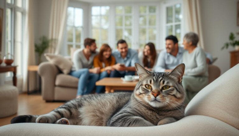 mačka v družini, pet friendly dom, sožitje mačke in ljudi, mačja vloga v domu