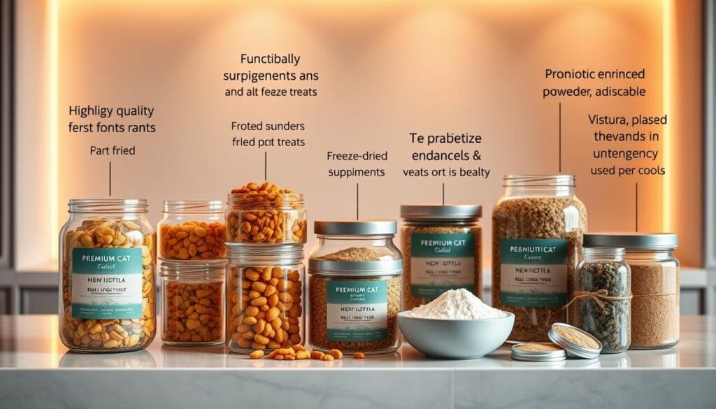 premium hrana mačk, funkcionalni dodatki, probiotiki za mačke, kakovost sestavin