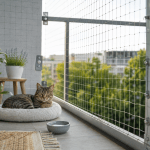 Kako urediti varen balkon za mačko